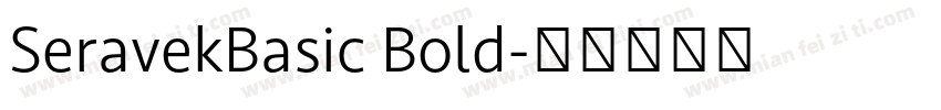 SeravekBasic Bold字体转换